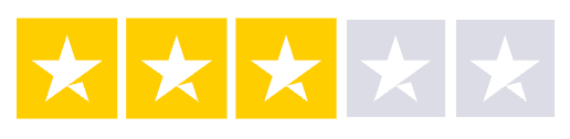 Rate 3 stars - Average